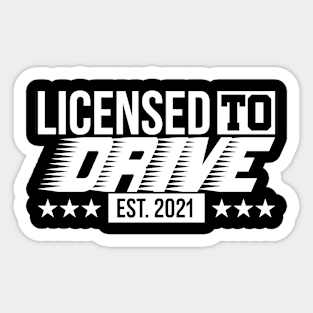 Passing Driving License 2021 gift passed driving test | driver's license Sticker